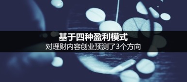 创新创业财务分析盈利模式