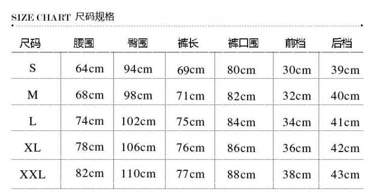 裤子尺码怎么看w和L又是什么