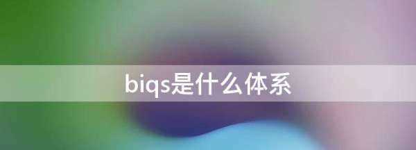 biqs是什么体系,biqs是什么体系图2