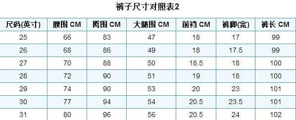 2尺4的腰围穿什么码,2尺4的腰围是多大码的裤子图4