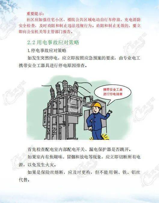 社区用电安全知识动记录