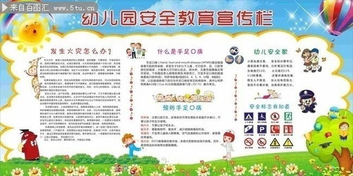 幼儿园安全知识宣传专栏