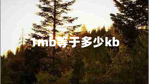 1mb等于多少kb