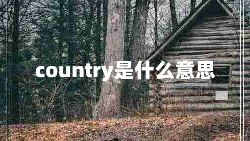 country是什么意思