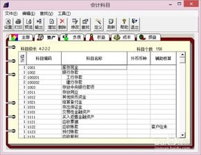 用友t3会计科目设置