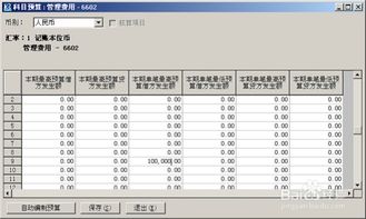 行政会计科目设置