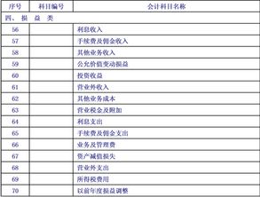 会计科目,设置