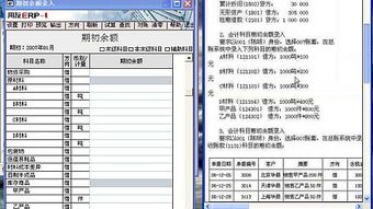 会计科目那些有期初余额