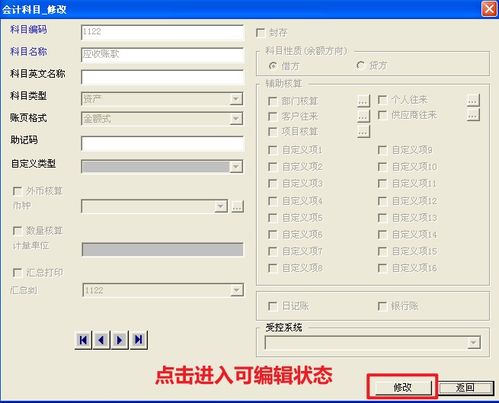 余额,会计科目,调整
