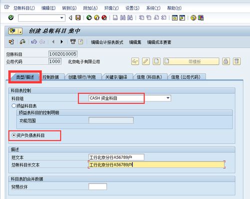 sap会计科目表和科目确定