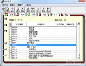 用友t3增加会计科目时录中文