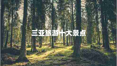 三亚旅游十大景点