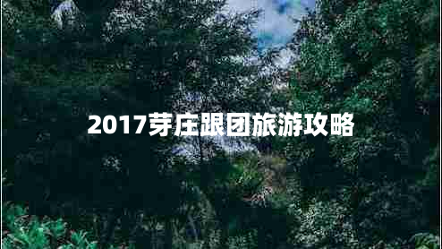 2017芽庄跟团旅游攻略