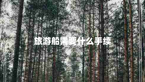 旅游船需要什么手续