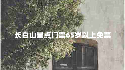 长白山景点门票65岁以上免票