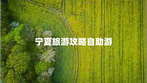 宁夏旅游攻略自助游