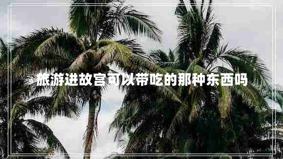 旅游进故宫可以带吃的那种东西吗