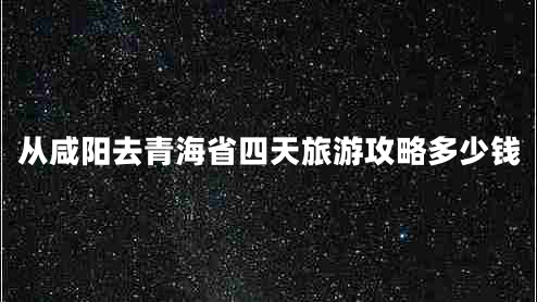 从咸阳去青海省四天旅游攻略多少钱