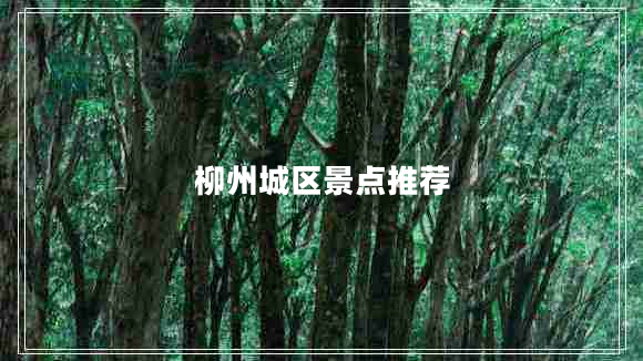 柳州城区景点推荐