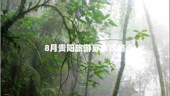 8月贵阳旅游穿衣攻略