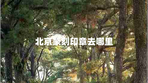 北京篆刻印章去哪里