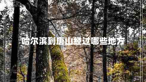 哈尔滨到唐山经过哪些地方