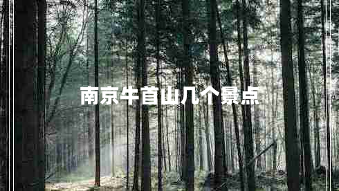 南京牛首山几个景点