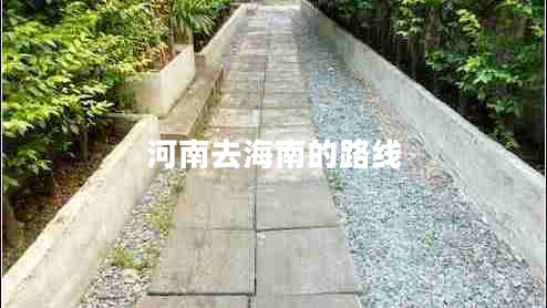 河南去海南的路线