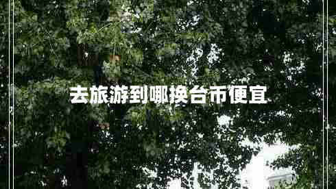 去旅游到哪换台币便宜