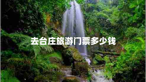 去台庄旅游门票多少钱