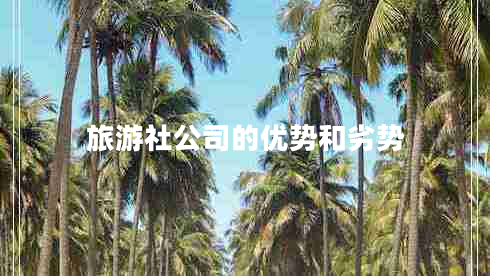 旅游社公司的优势和劣势