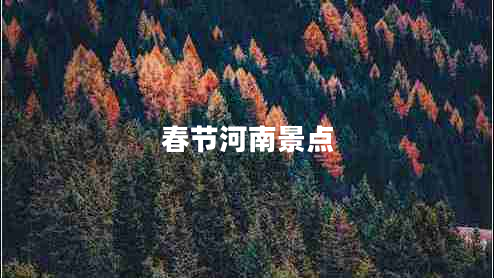 春节河南景点