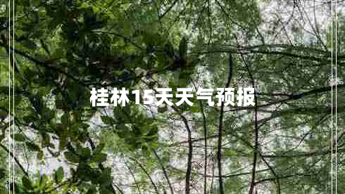 桂林15天天气预报