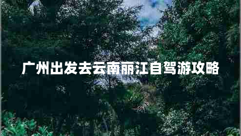 广州出发去云南丽江自驾游攻略