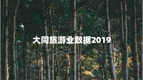 大同旅游业数据2019