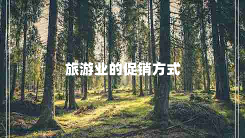 旅游业的促销方式