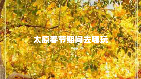 太原春节期间去哪玩