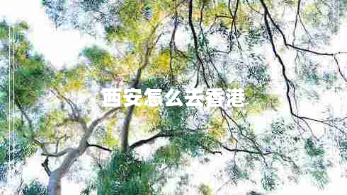 西安怎么去香港