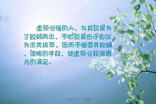 关于虚荣心的古诗句