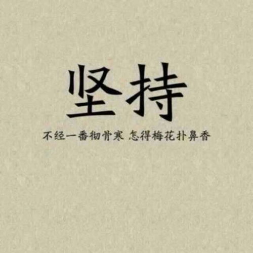 表坚持的古诗句