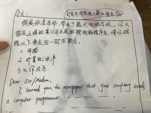 高中作文求职信开头怎么写