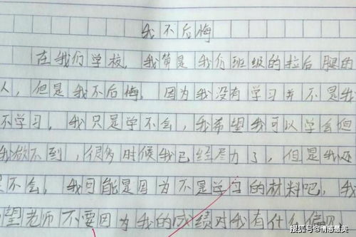 我的一次遗憾作文开头结尾