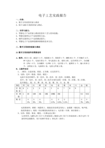 电子工艺实验报告(电子工艺实习实验报告心得)