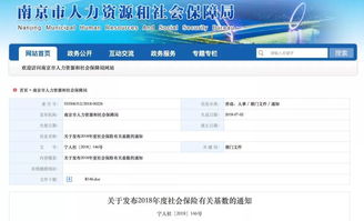 南京关于发布年度社保有关基数的通知(南京社保基数计算器)