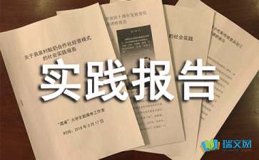 实践报告正文(社会实践报告正文)