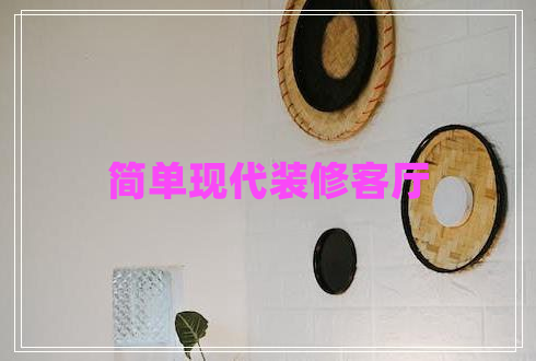 简单现代装修客厅