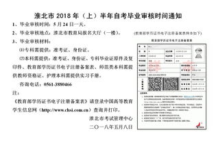 安徽自考本科报名时间2018