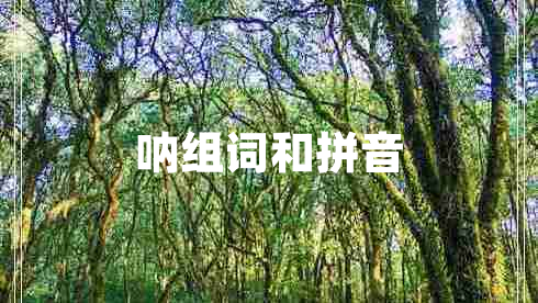 呐组词和拼音