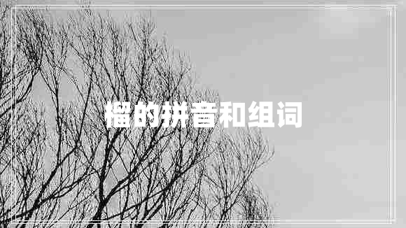 榴的拼音和组词