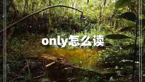 only怎么读